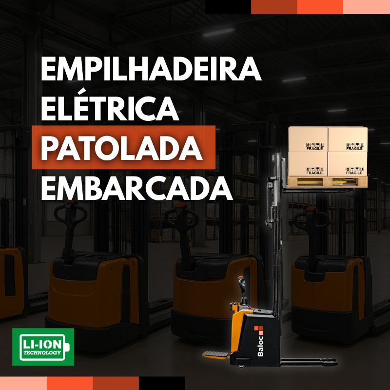 empilhadeira embarcada patolada eletrica